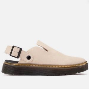 Dr. Martens Cream Flats with Black Sole